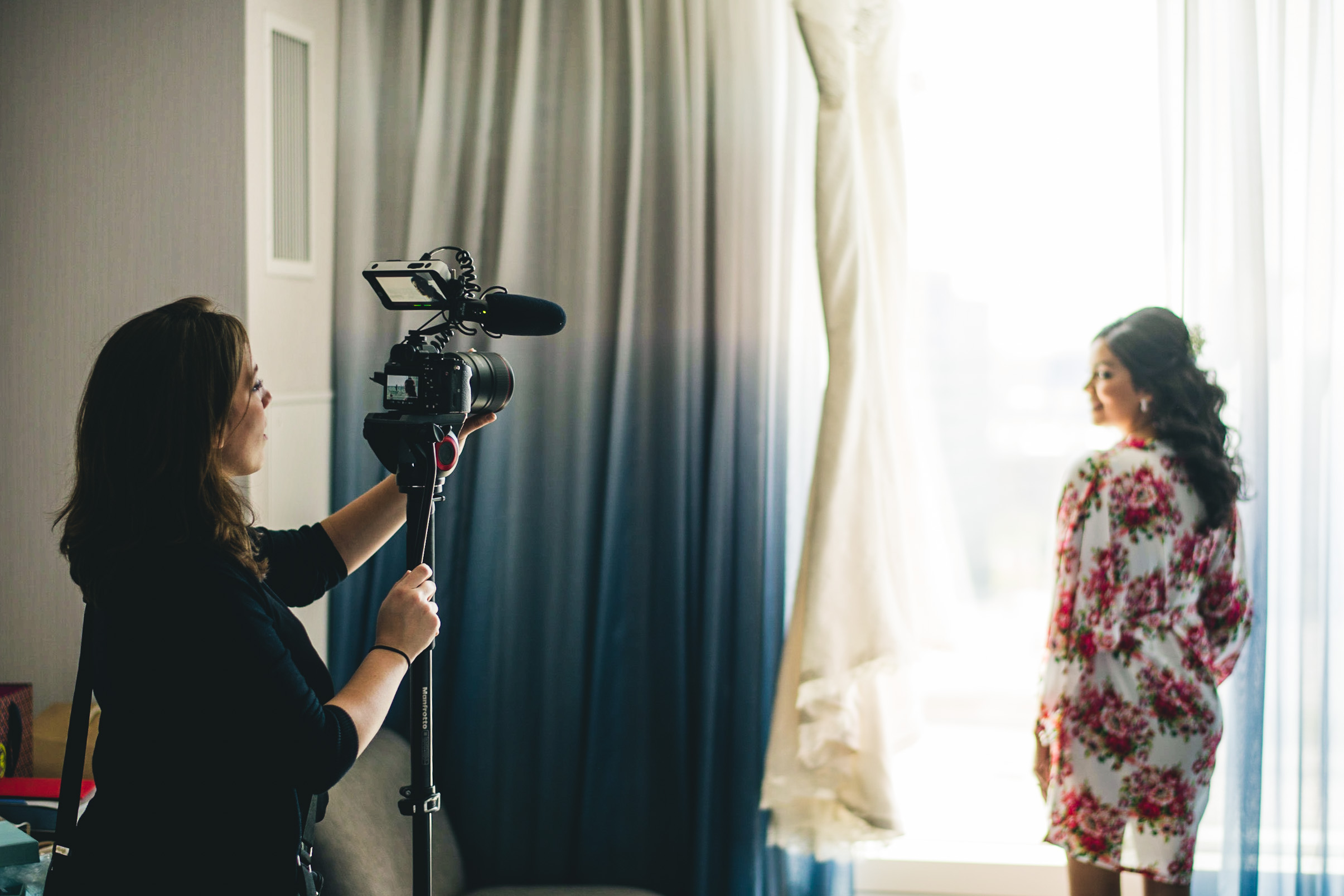 wedding video at work